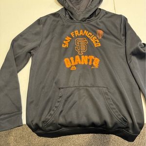 Majestic San Francisco Giants hoodie.  Kids size L